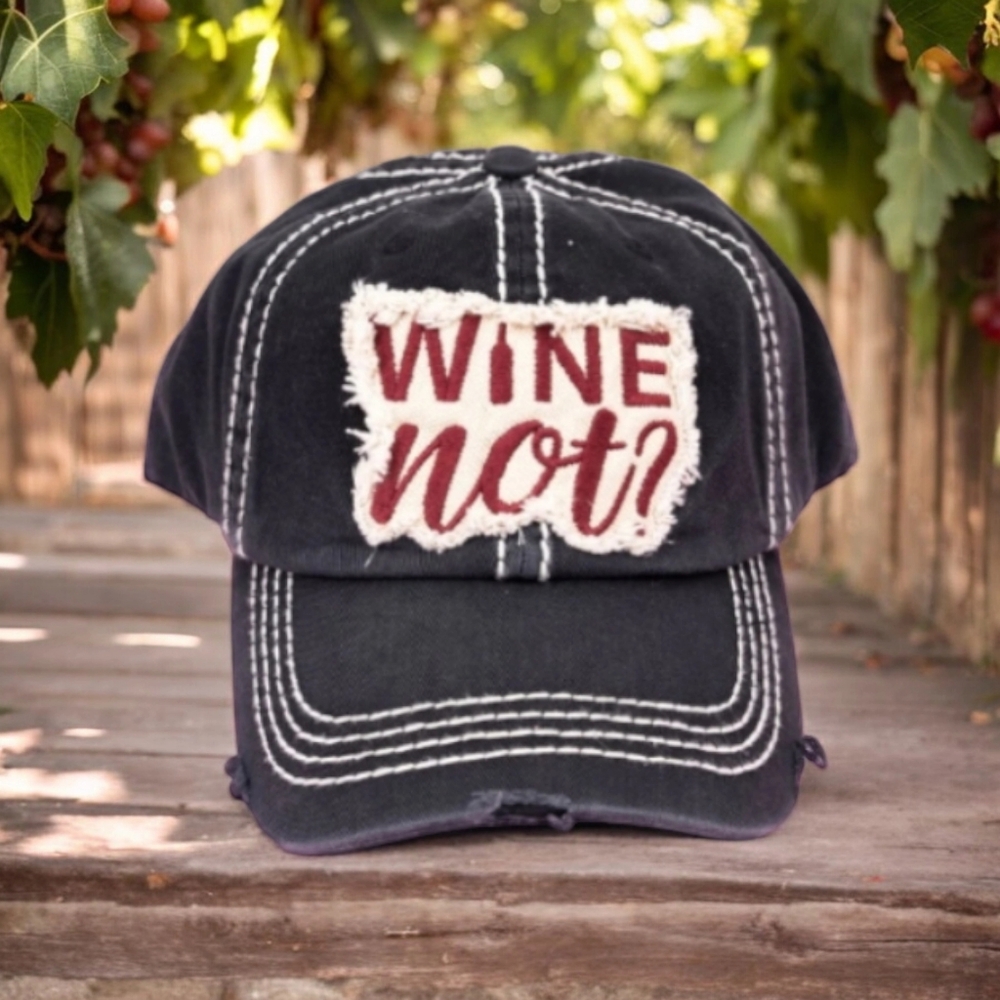 Wine Not Distressed Cap